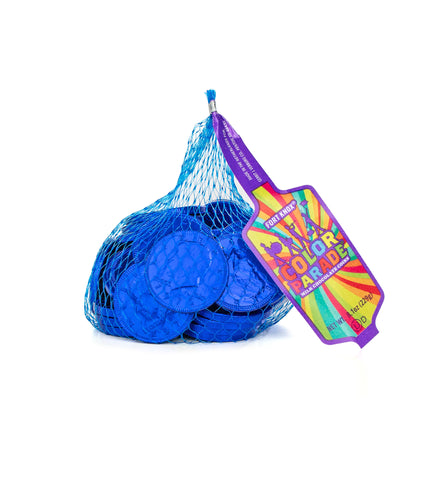 Fort Knox® Color Parade Milk Chocolate Coins: Dark Blue