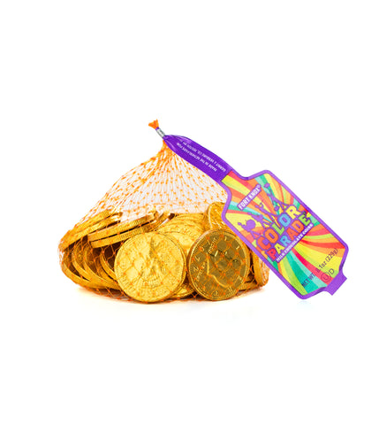 Fort Knox® Color Parade Milk Chocolate Coins: Gold