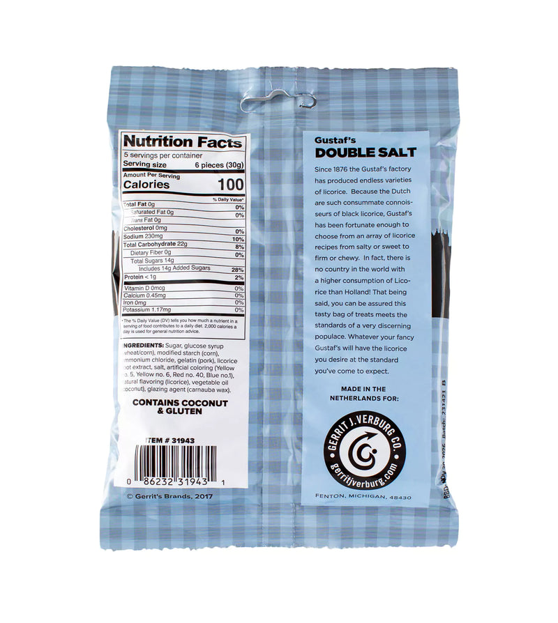 Gustaf’s Dutch Licorice DoubleSalt