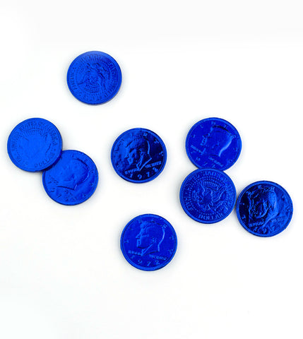 Fort Knox® Color Parade Milk Chocolate Coins: Dark Blue