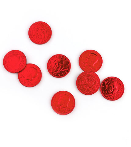 Fort Knox® Color Parade Milk Chocolate Coins: Apple Red